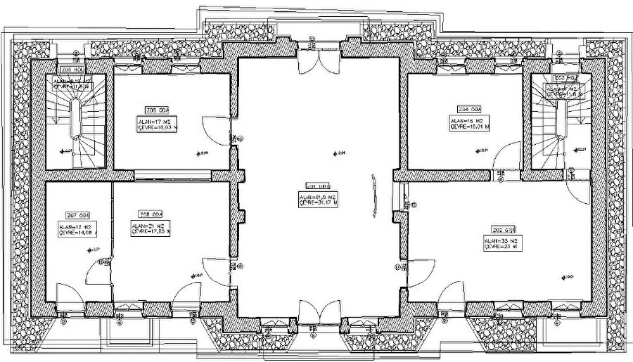 Kırklareli Gar Binası, zemin kat planı. Fotoğraf: EKVKKBK, 2020.