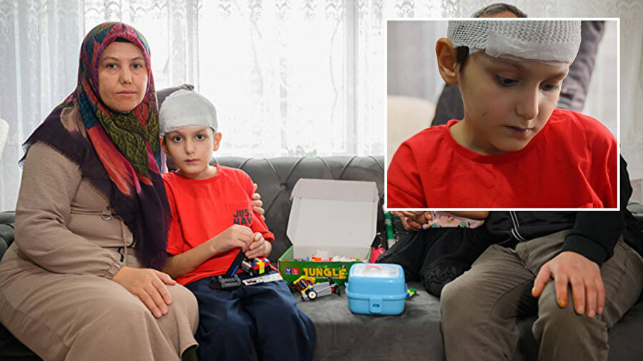 Köpek saldırısına uğrayan 4. sınıf öğrencisi Tunahan Yılmaz