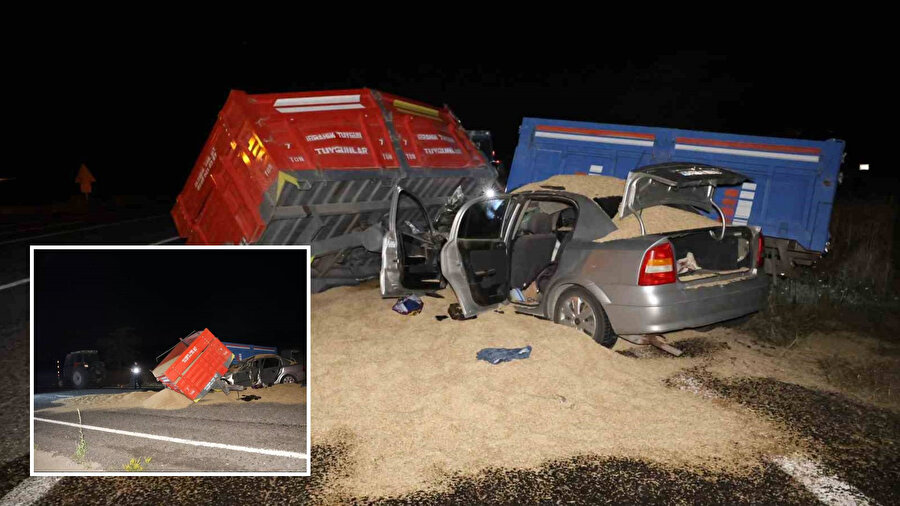 Nevşehir’de feci kaza: Otomobille çarpışan traktör ortadan ikiye ayrıldı