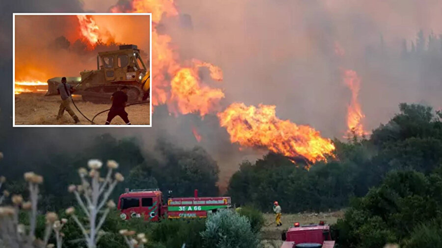 İzmir'de orman yangını