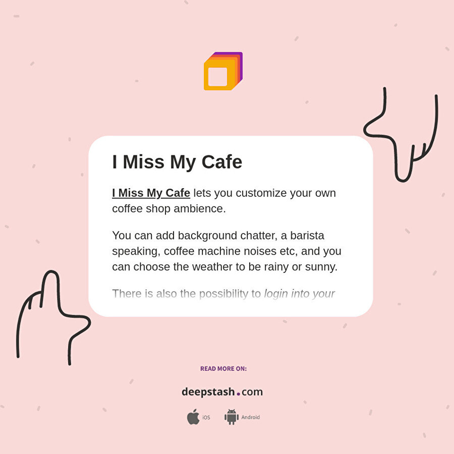 İşte tam bu noktada “imissmycafe.com” devreye giriyor. Bu siteye girerek kendinizi şık bir kafe ortamında çalışıyormuş gibi hissedebiliyorsunuz.
