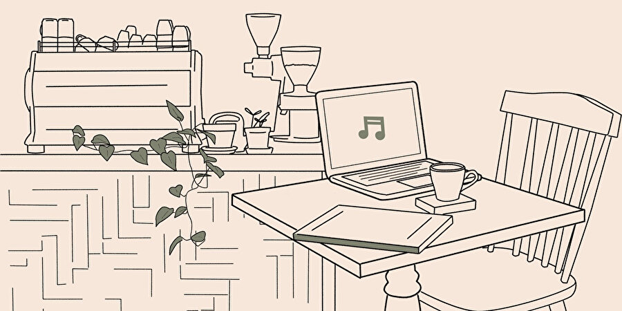 Site üzerinden Spotify şarkı listesine ulaşabiliyor; barista sesi, kahve fincanları ve diğer müşterilerin ses dosyalarını tıklayarak bu sesler eşliğinde kendinize tam bir kafe ortamı kuruyorsunuz.
