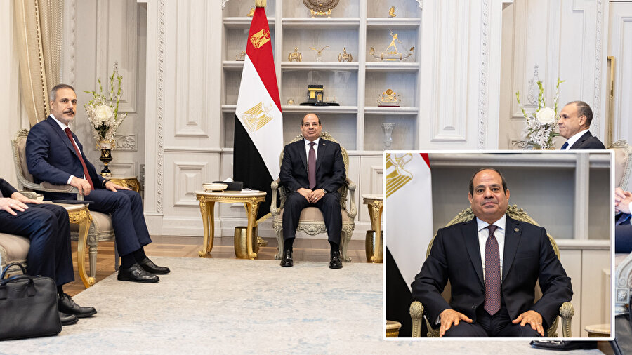 Dışişleri Bakanı Hakan Fidan ve Mısır Cumhurbaşkanı Abdulfettah es Sisi