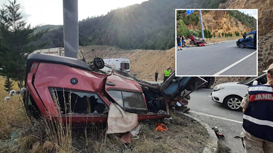 Gümüşhane'de araç paramparça oldu: 1 ölü 9 yaralı