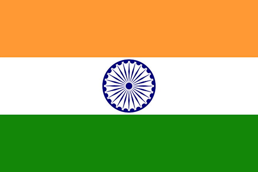 Hindistan bayrağı.