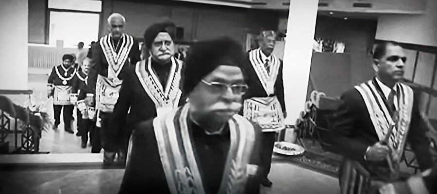 Hindistan Büyük Locasının bir ayini.