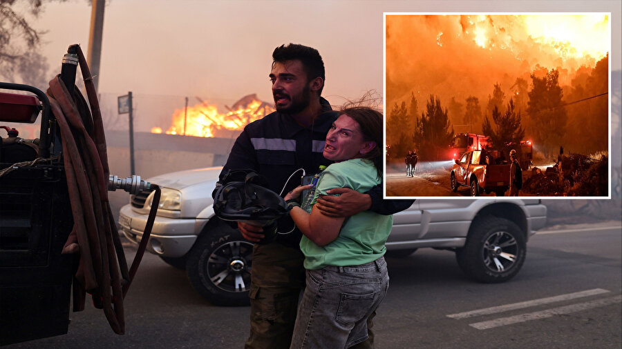 Yunanistan'da yangın: 9 köy tahliye edildi