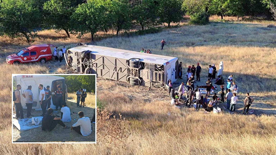 Malatya’da yolcu otobüsü şarampole uçtu: 22 yaralı