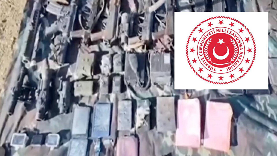 Irak'ın kuzeyinde PKK'lı teröristlere ait birçok silah ve malzeme ele geçirildi.