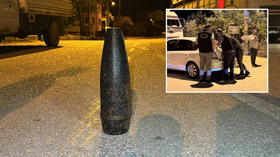 Birinci Dünya Savaşı dönemine ait olduğu değerlendirilen bir top mermisi bulundu.