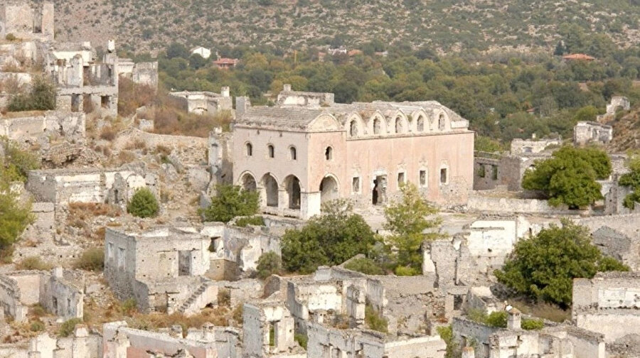 Kayaköy Örenyeri’nin yerleşim yapısı. 