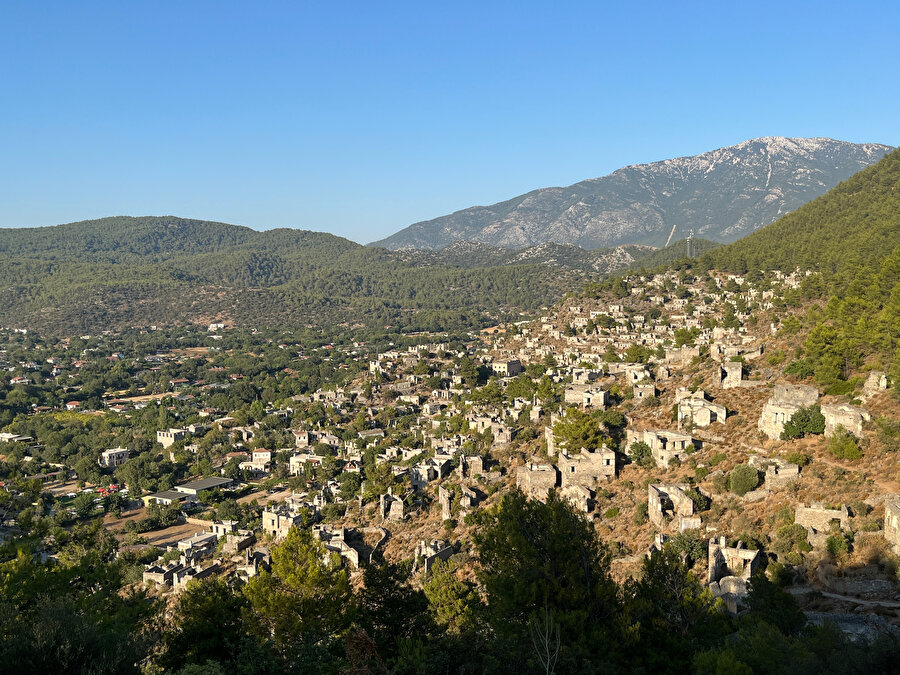 Kayaköy Örenyeri’nin yerleşim yapısı. Fotoğraf: Uluç Algan 