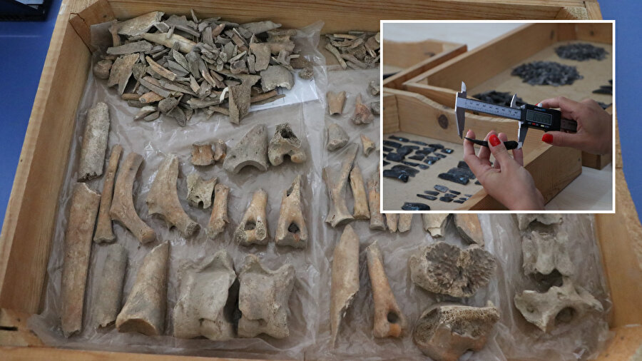 Sırçalıtepe'de 9 bin 600 yıl önce kullanılan obsidiyen aletler günlük yaşamı anlatıyor.