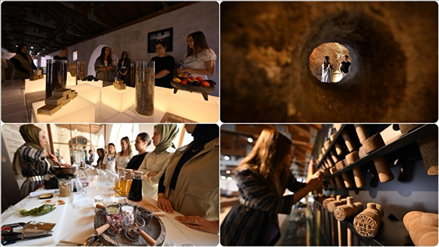 Tarihi handaki sabun ve pekmez müzesi ziyaretçilerini zamanda yolculuğa çıkarıyor.