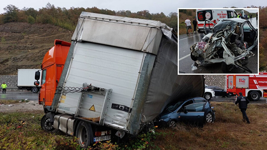 Samsun'da zincirleme kaza: Yabancı plakalı tır araçları ezdi, 3 kişi hayatını kaybetti