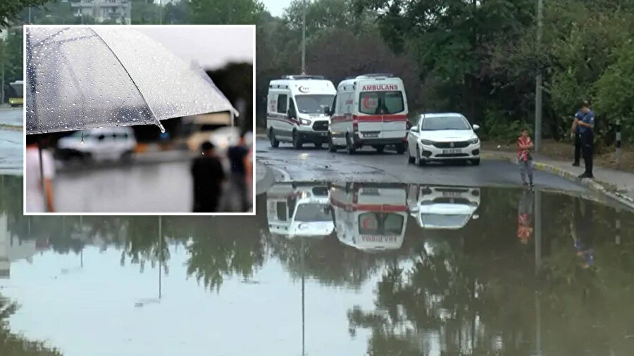 Tuzla’da sağanak nedeniyle yollar göle döndü