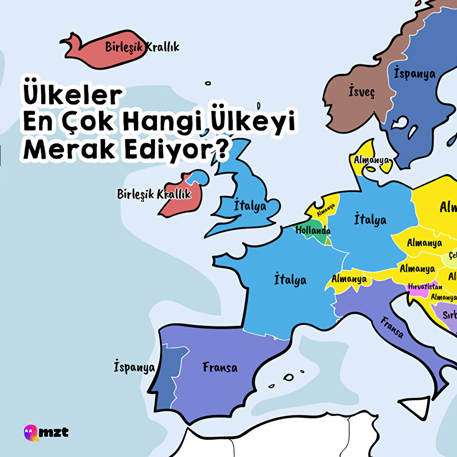 Ülkeler Google'da en çok hangi ülkeleri aratıyor