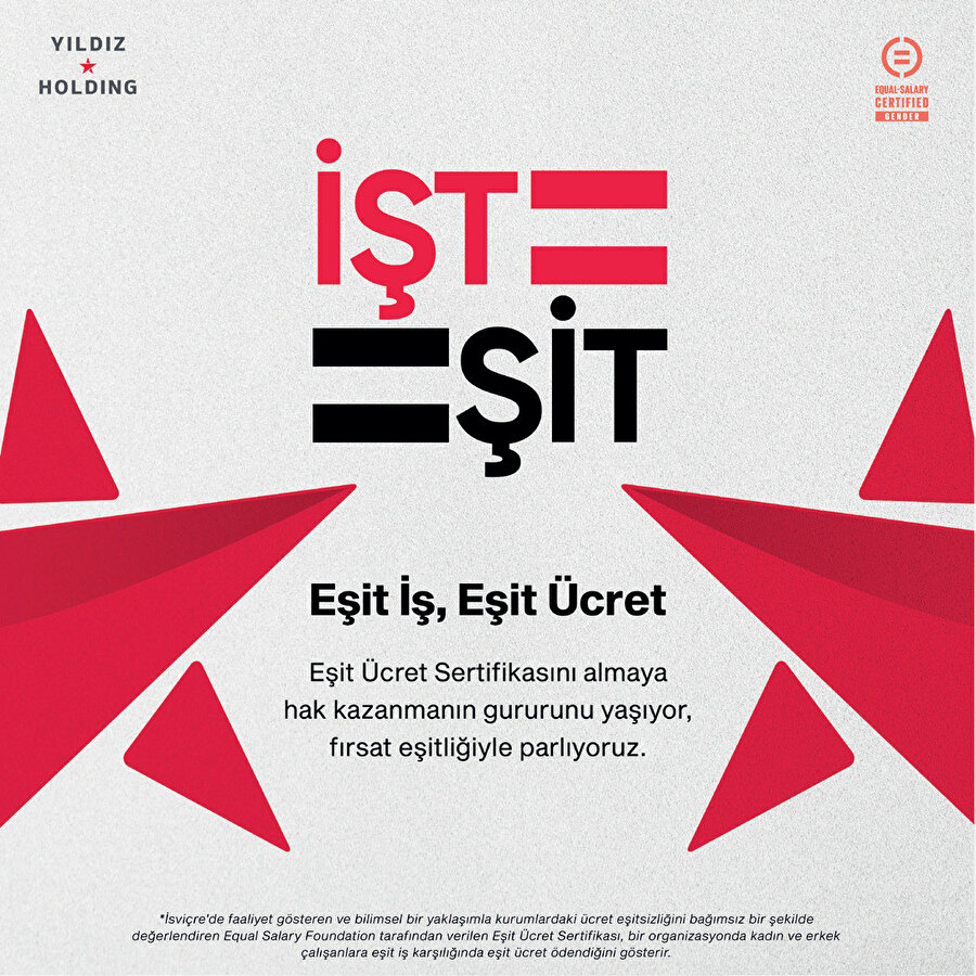 EŞİT ÜCRET Sertifikası.
