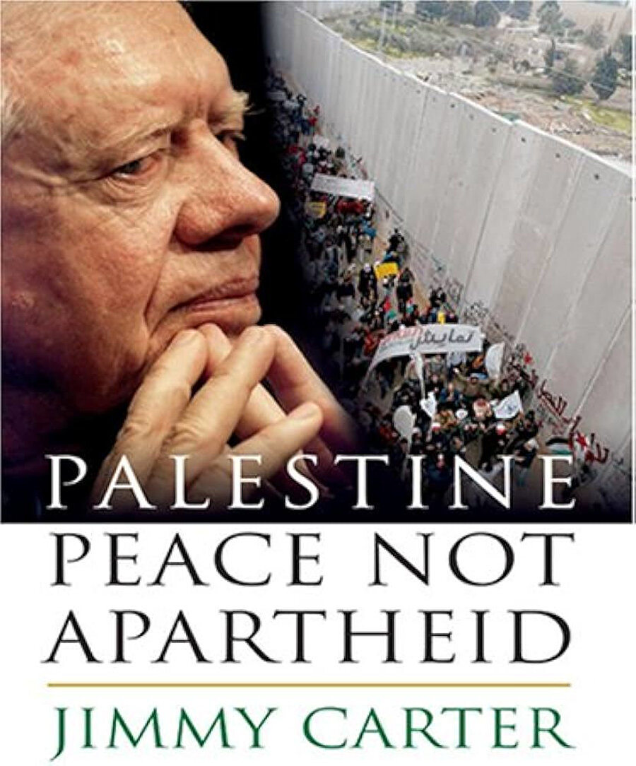 Kitabın, orijinal kapağı: "Palestine: Peace Not Apartheid"