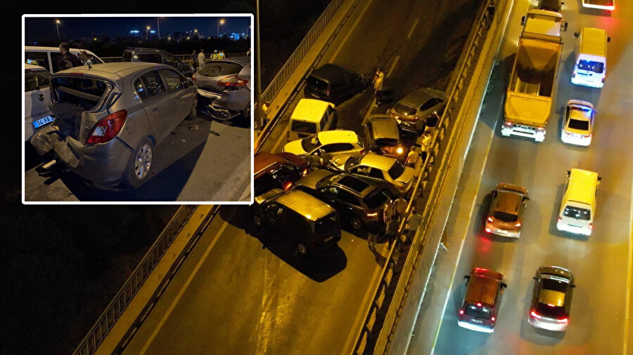 Sultanbeyli’de zincirleme kaza