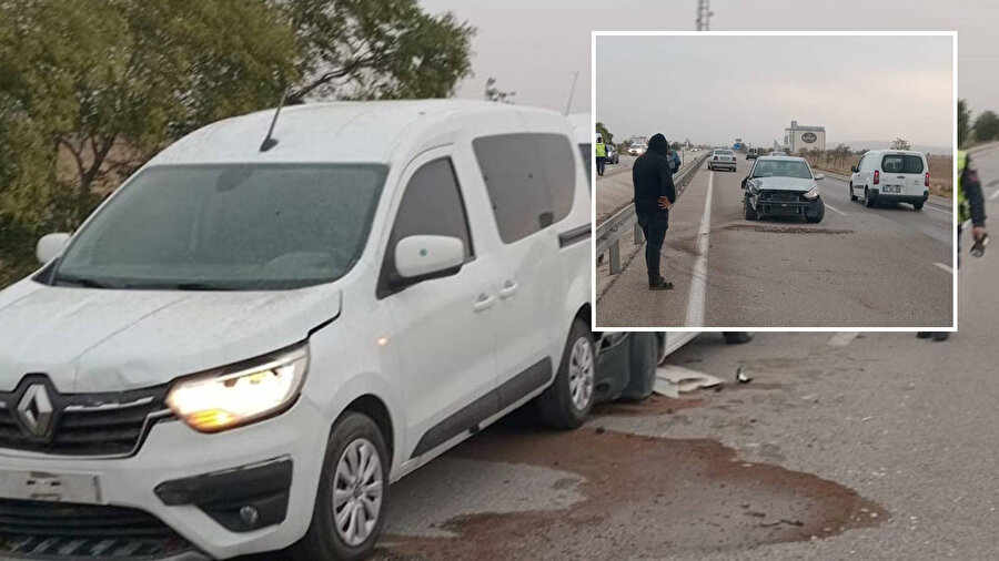 Konya kum fırtınası kazaya sebep oldu.