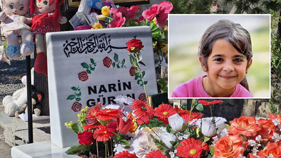 Narin’in defnedildiği mezar açılarak kemikler, cenazenin yanına defnedildi.