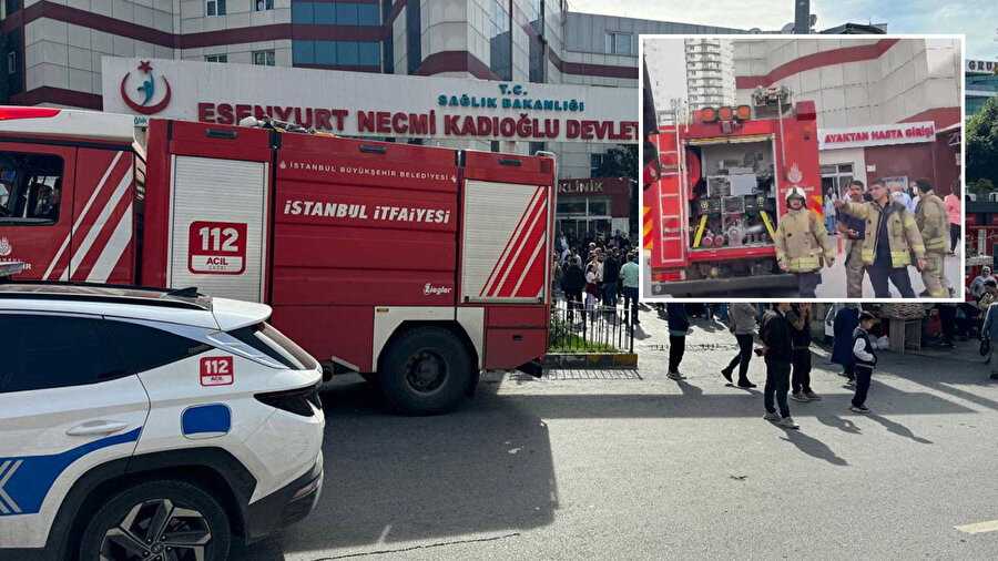 Esenyurt Devlet Hastanesi'nde yangın çıktı.