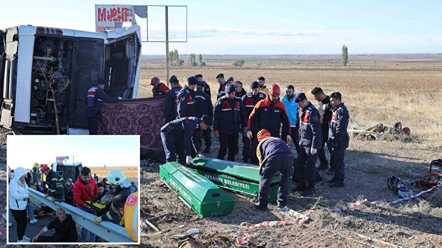 Aksaray'da trafik kazası 6 can aldı: 29 yaralı var