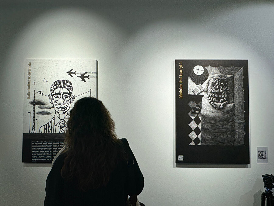 "Franz Kafka 1883 – 1924" illüstrasyon sergisi Beyoğlu'nda açıldı