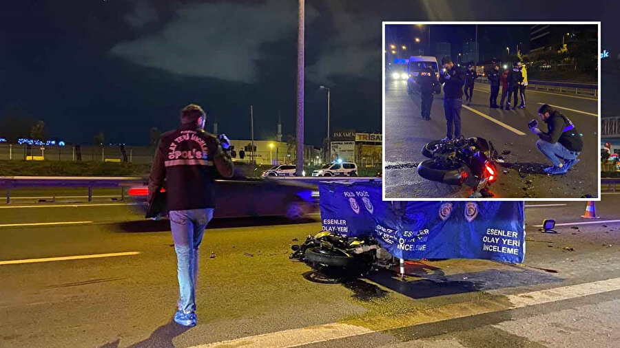 TEM Otoyolu’nda feci kaza: Motosiklet asfalt yenileme aracına çarptı 1 kişi hayatını kaybetti
