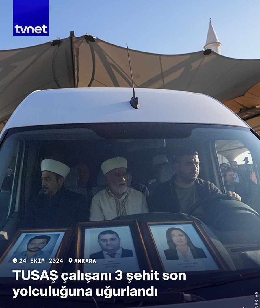 TUSAŞ şehitleri Ankara'da toprağa verildi