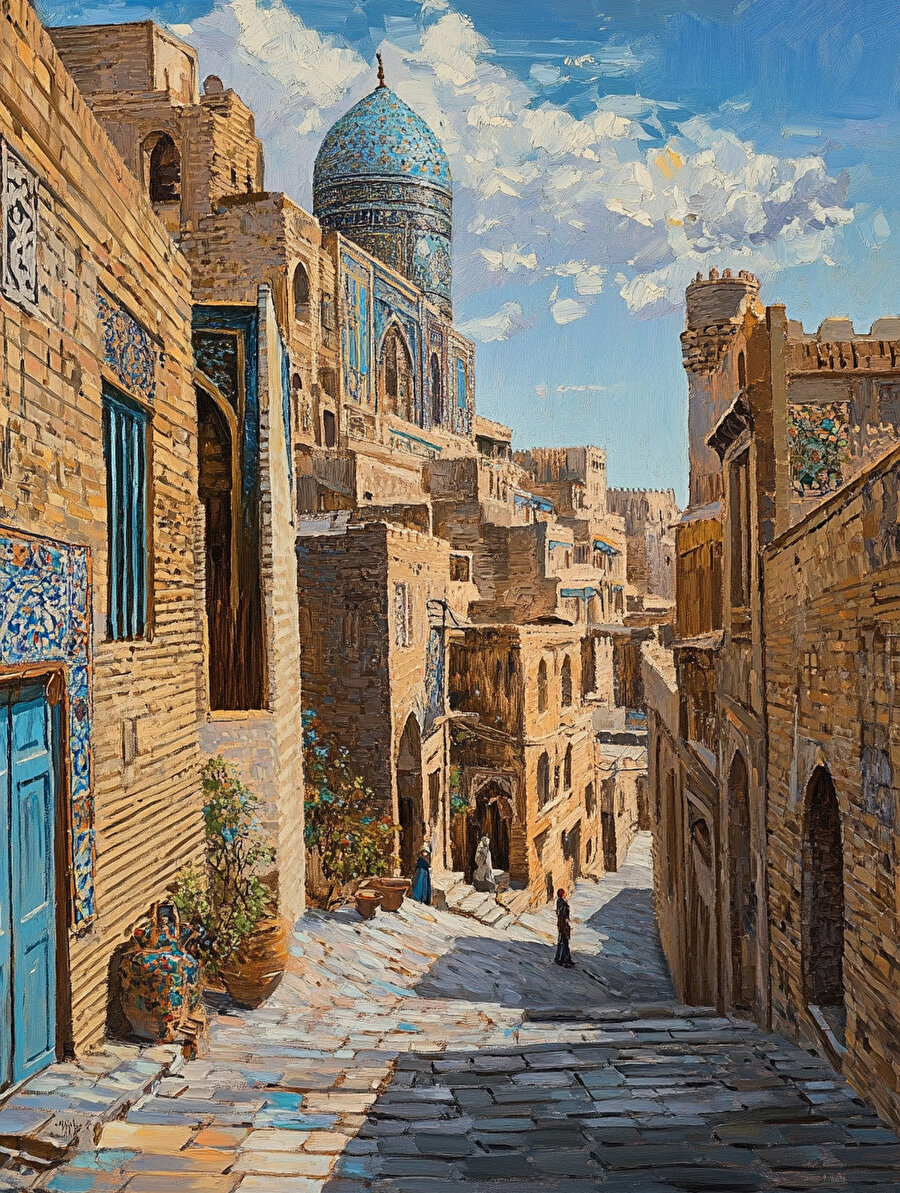 Merv şehri, günümüz Türkmenistan Cumhuriyeti sınırları içerisinde, Mari Vilayeti’ne bağlı Bayramali ilçe yerleşiminin 6 km batısında yer alıyor.