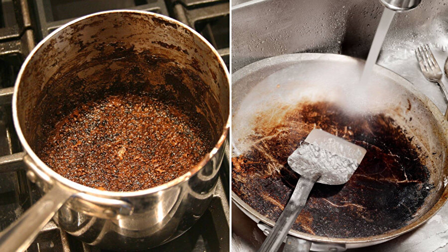 Dibi yanan tencere nasıl kolay temizlenir?