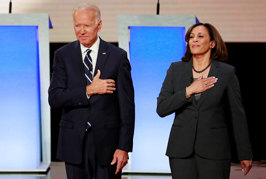 Demokrat aday Kamala Harris ve ABD Başkanı Joe Biden