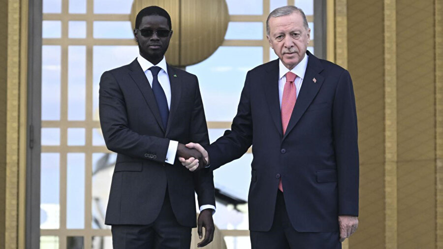 Senegal Cumhurbaşkanı Beşir Cuma Fay ve Cumhurbaşkanı Recep Tayyip Erdoğan