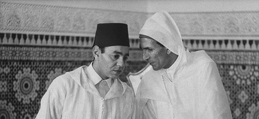Kral Hasan ve General Muhammed Ufkir.