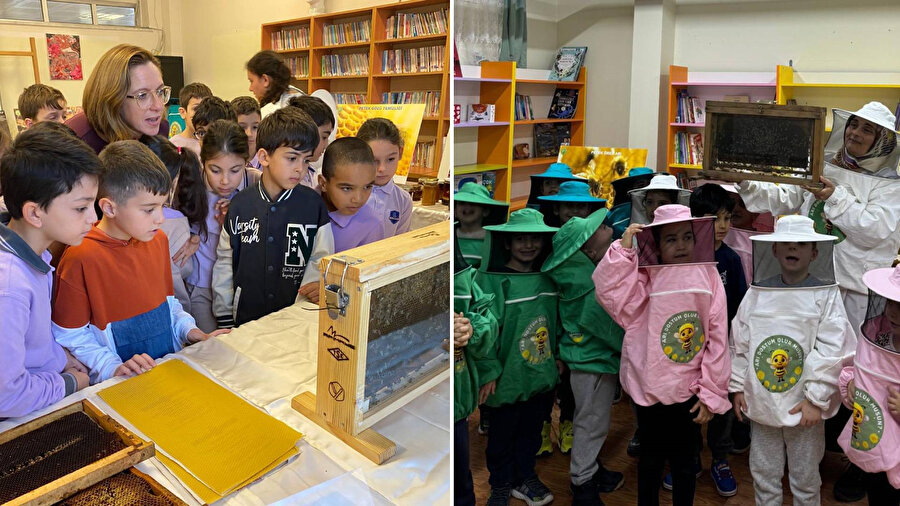 Projeye katılan öğrenciler.