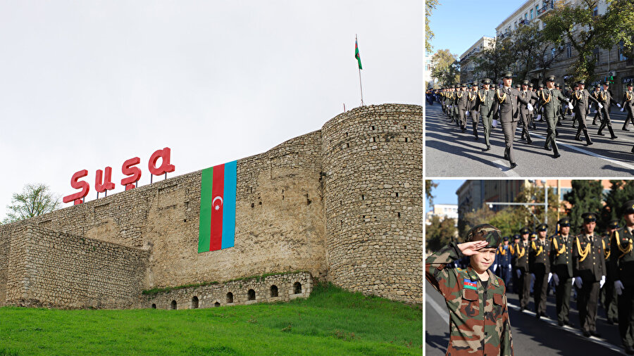 Azerbaycan ordusu, 4 yıl önce bugün Karabağ'ın sembol şehri Şuşa'yı işgalden kurtardı.