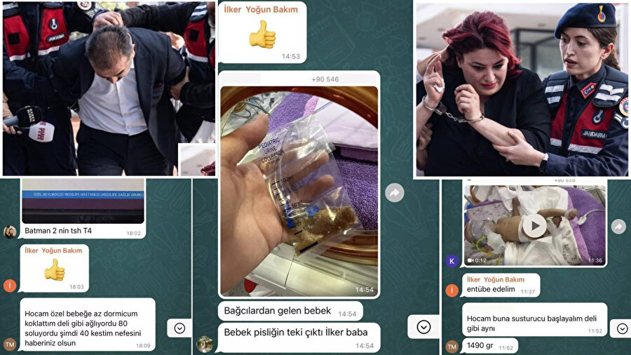 Yenidoğan çetesinden insanlık dışı mesajlaşmalar! "Nefesini kestim haberiniz olsun"