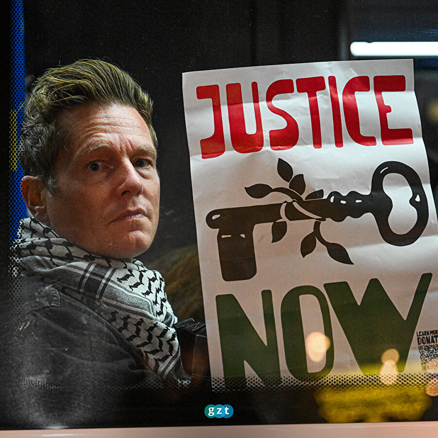 Amsterdam'da Filistin destekçilerine polis sert müdahalede bulundu