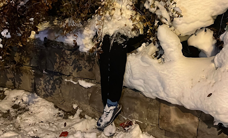 Saksıyı gören kadın bayıldı.