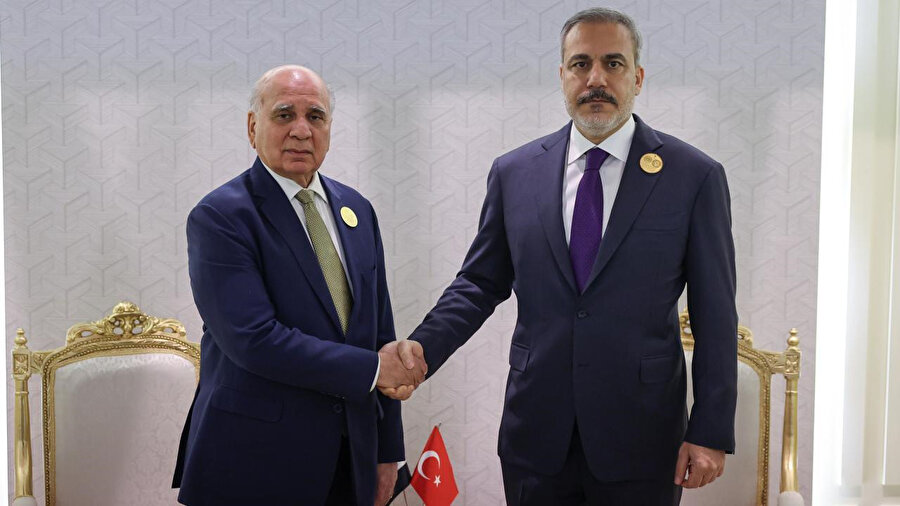 Irak Başbakan Yardımcısı ve Dışişleri Bakanı Fuad Hüseyin ile Dışişleri Bakanı Hakan Fidan