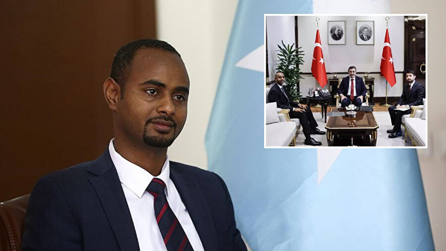 Cumhurbaşkanı Yardımcısı Cevdet Yılmaz Somali Savunma Bakanı Mohamed Nur ile görüştü.