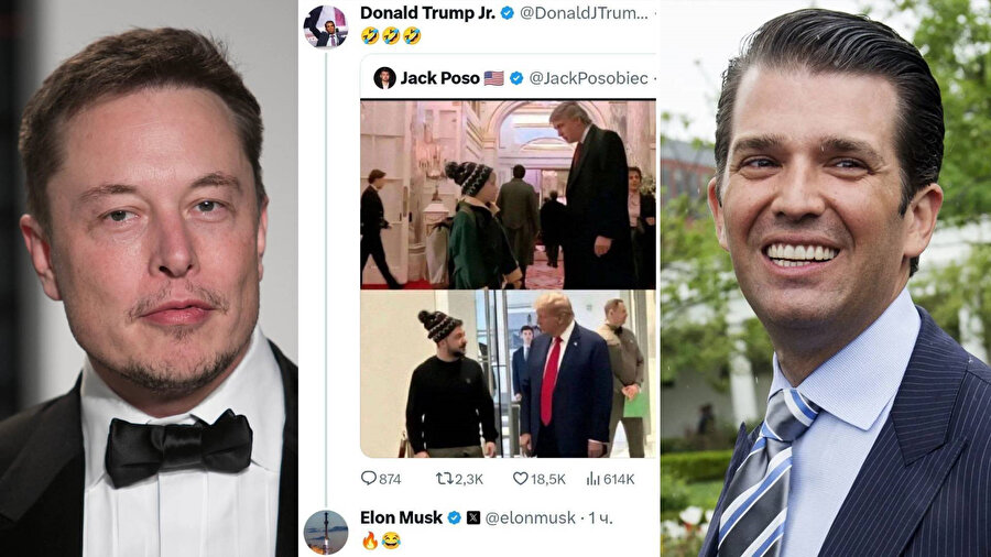 Donald Trump Jr. ve Elon Musk, 'Evde Tek Başına 2' filmi ile Zelenksiy üzerinden yapılan mizaha güldü.