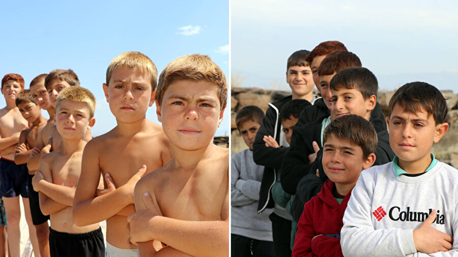 Yazın Van Gölü'nde saçları sararmıştı: Kışın eski haline döndü