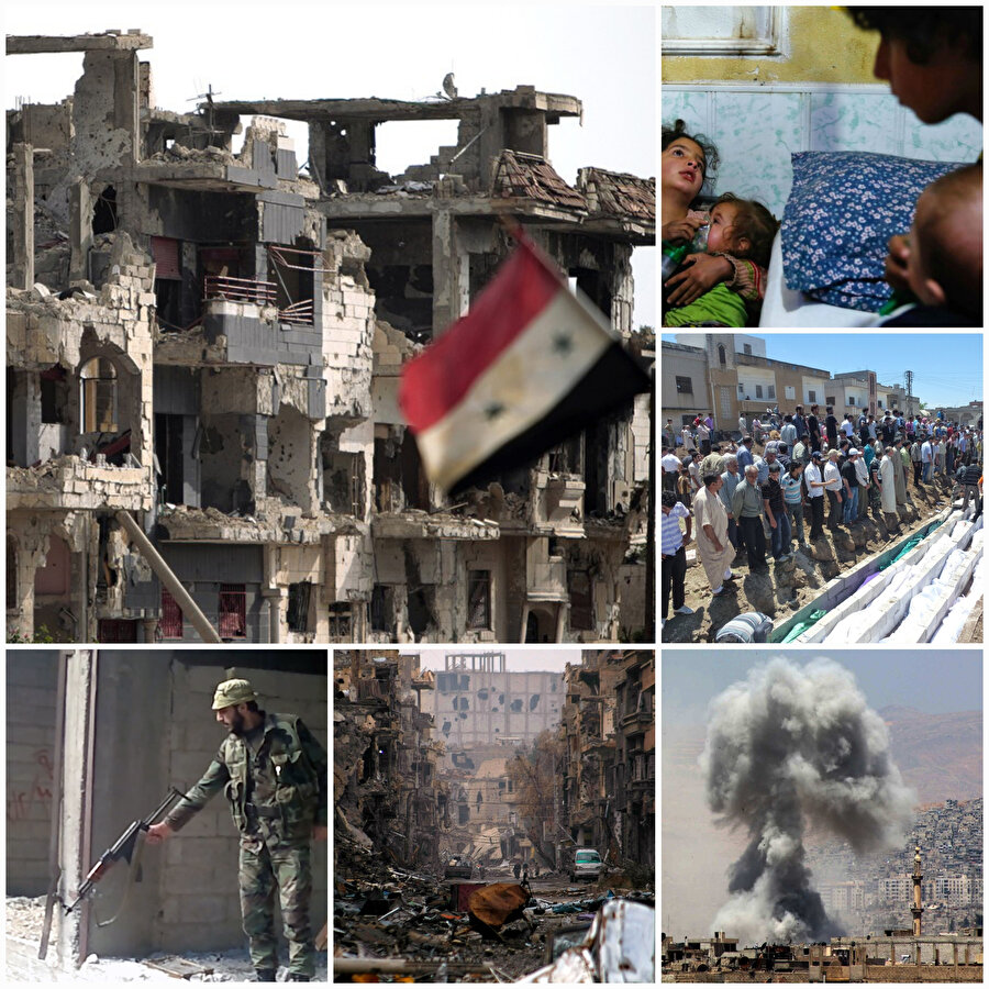 Baas rejiminin temsilcisi Esed ailesi, katliamlarla hafızalara kazındı.