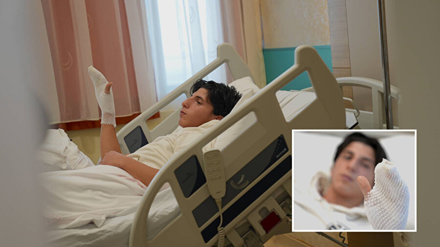 İncittiği parmağına yanlış buz uygulaması yapan kişinin elinde 2. dereceden yanık oluştu.