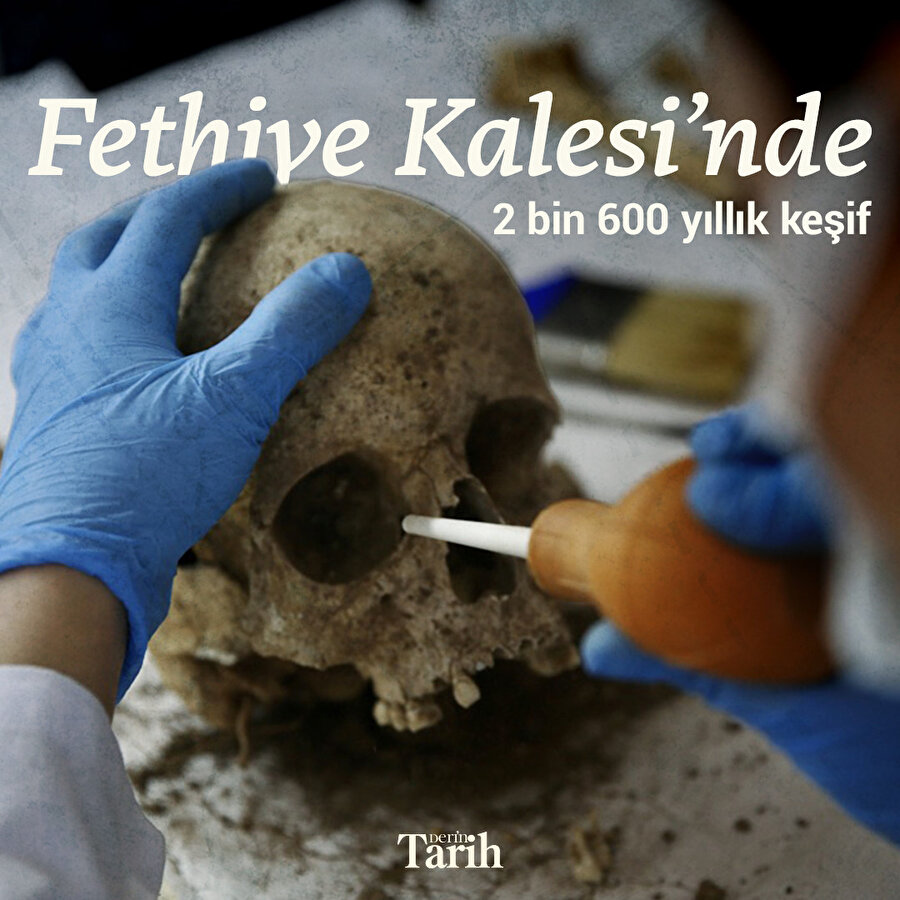 Fethiye Kalesi'nde heyecanlandıran keşifler