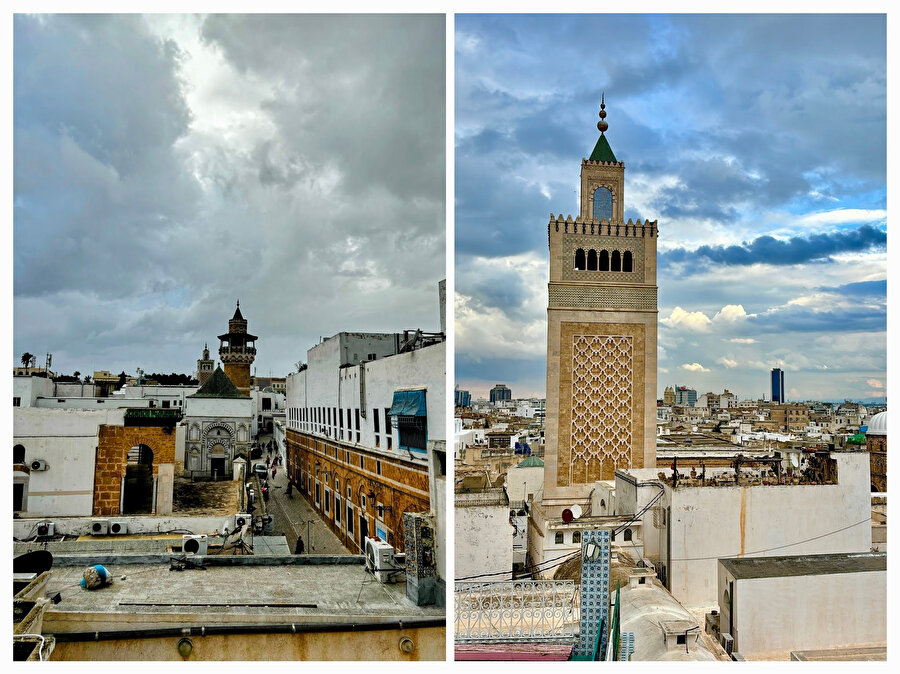 Terastan Zeytune Camii ve Yusuf el-Dayı Camii.