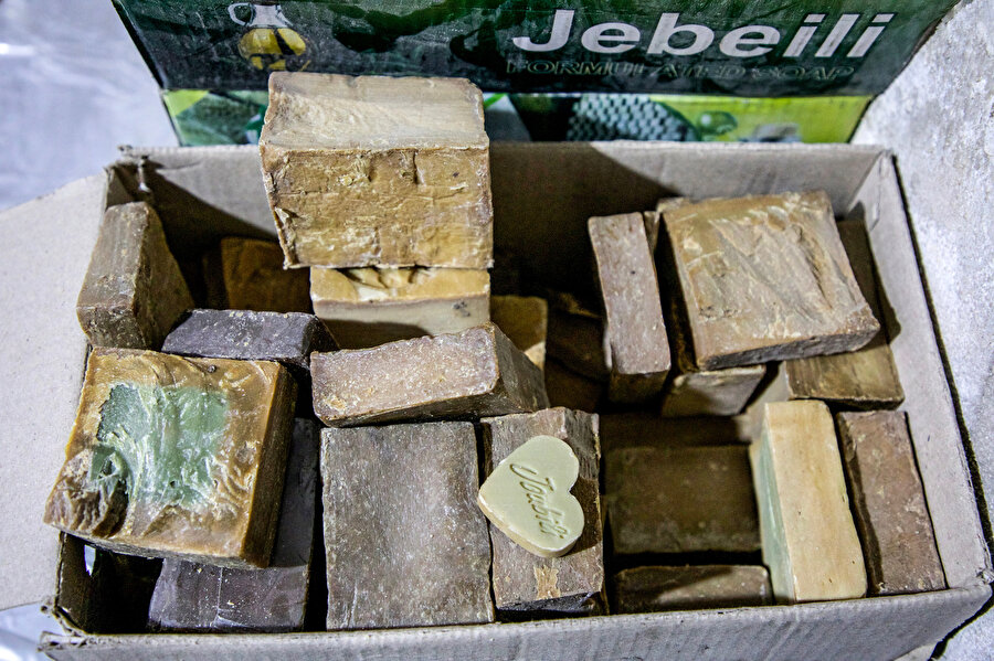 Halep sabunlarının nihai görüntüsü.